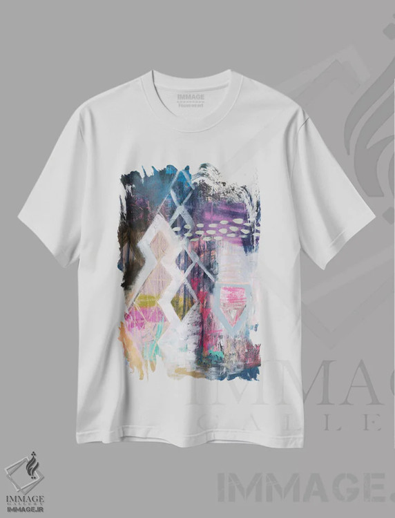 تیشرت سفید طرح دار – تیشرت شاعرانه ,رهسپار خانه اثر مَتی رز فروشگاه ایماژ