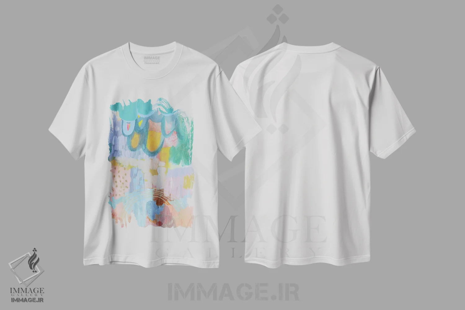تیشرت سفید طرح دار – تیشرت رنگی ,اوه، روز خوش! اثر مَتی رز immage.ir