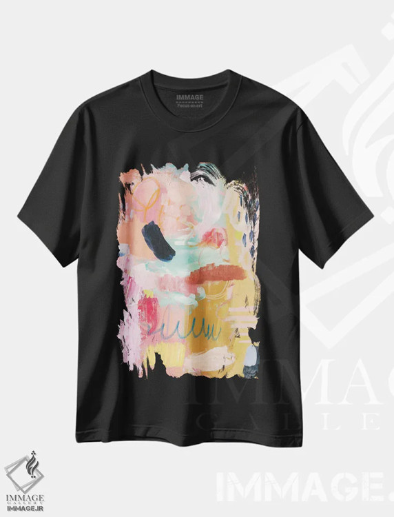 تیشرت مشکی طرح دار – تیشرت رنگی ,فراوانی اثر مَتی رز فروشگاه ایماژ