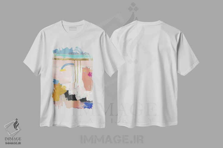 تیشرت سفید طرح دار – تیشرت هنری ,سربلند اثر مَتی رز فروشگاه ایماژ