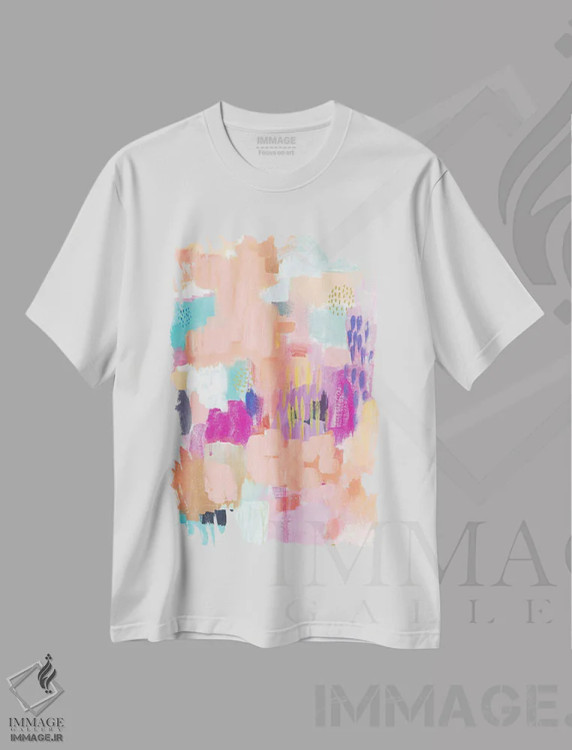 تیشرت سفید طرح دار – تیشرت طبیعت ,مرا به ساحل آمالفی ببر اثر مَتی رز immage.ir