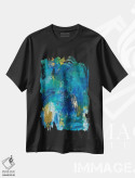 تیشرت مشکی طرح دار – تیشرت انتزاعی ,ارتقا دادن اثر مَتی رز immage.ir