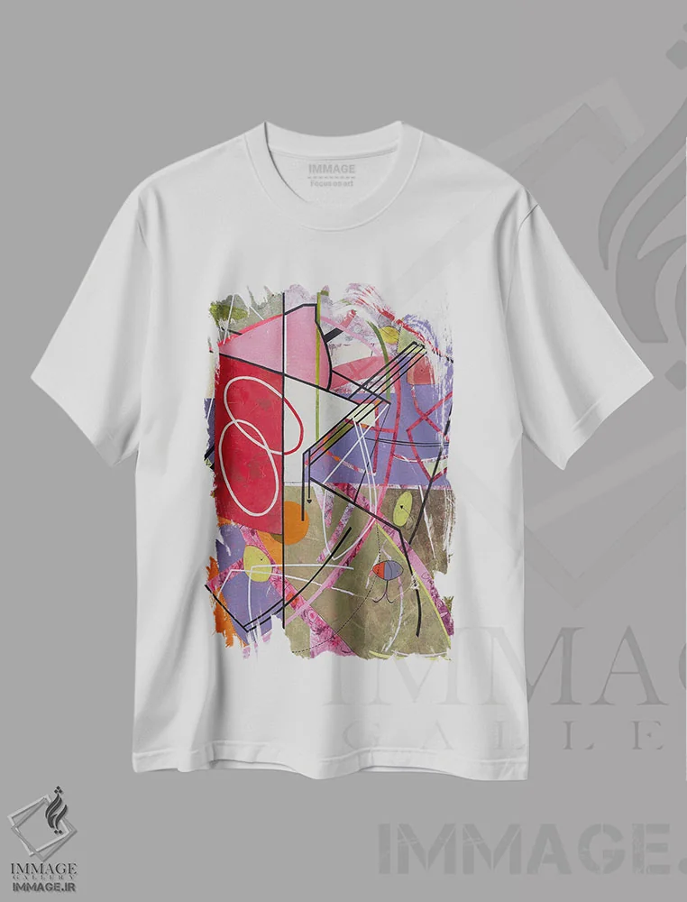 تیشرت سفید طرح دار – تیشرت معنوی ,به سوی روشنایی اثر میشل تراگاکیس فروشگاه ایماژ