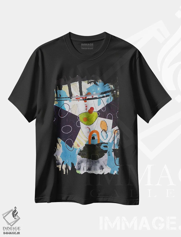 تیشرت مشکی طرح دار – تیشرت فانتزی ,لانهٔ خرگوش اثر میشل تراگاکیس فروشگاه ایماژ