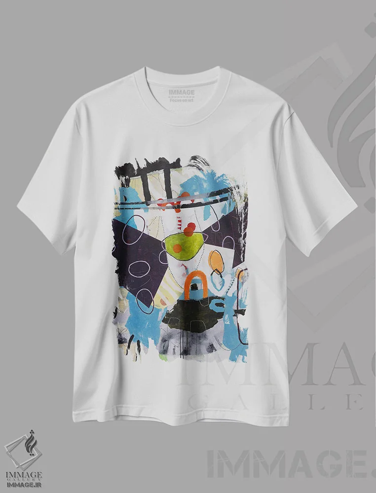 تیشرت سفید طرح دار – تیشرت فانتزی ,لانهٔ خرگوش اثر میشل تراگاکیس immage.ir