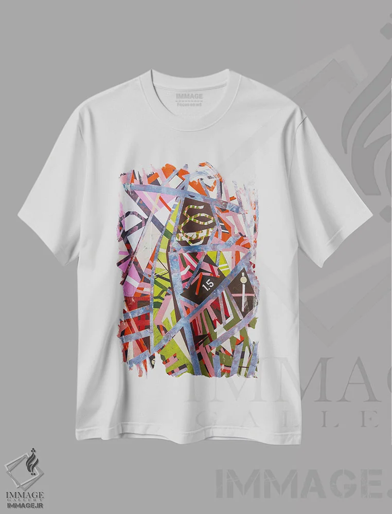 تیشرت سفید طرح دار – تیشرت هنری ,به تدریج سپس به طور ناگهانی اثر میشل تراگاکیس فروشگاه ایماژ