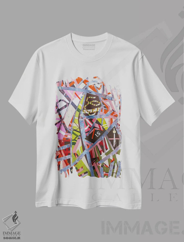 تیشرت سفید طرح دار – تیشرت هنری ,به تدریج سپس به طور ناگهانی اثر میشل تراگاکیس فروشگاه ایماژ