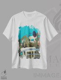 تیشرت سفید طرح دار – تیشرت انتزاعی ,کشورهای میان راهی اثر میشل تراگاکیس immage.ir