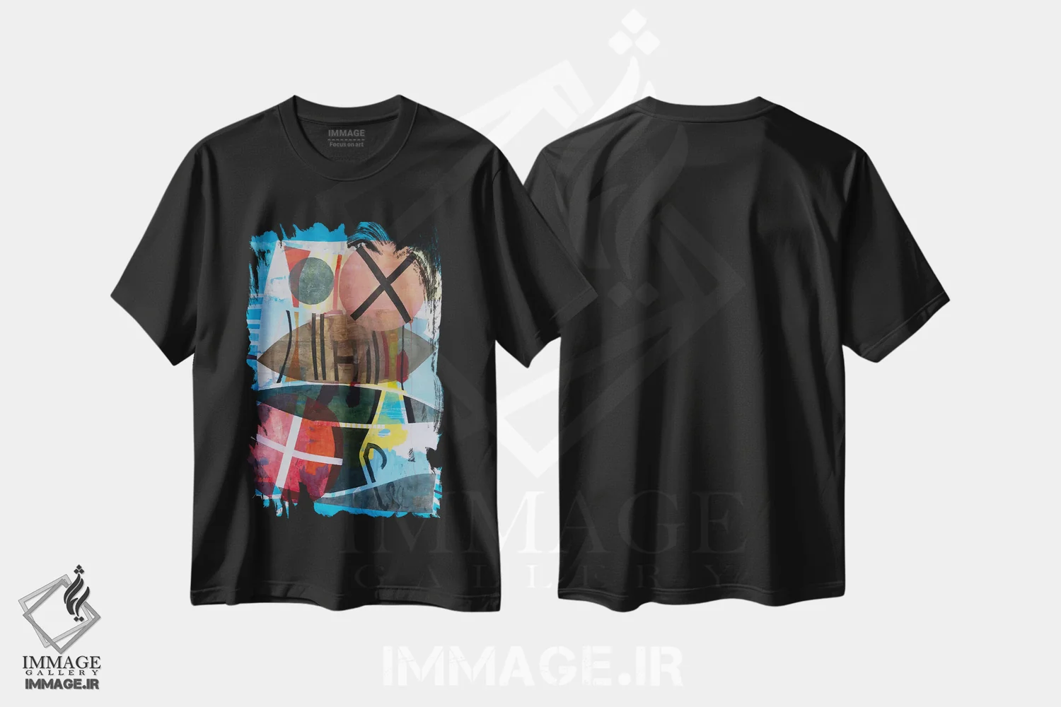 تیشرت مشکی طرح دار – تیشرت گرافیکی ,دوباره شروع شدیم اثر میشل تراگاکیس فروشگاه ایماژ
