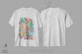 تیشرت سفید طرح دار – تیشرت شهری ,نقشه شهری ممفیس، تنسی اثر مایکل تامپست immage.ir