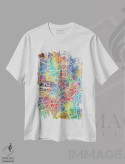 تیشرت سفید طرح دار – تیشرت اروپایی ,نقشه شهری مونیخ، آلمان اثر مایکل تامپست فروشگاه ایماژ