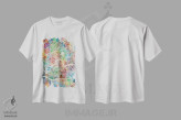 تیشرت سفید طرح دار – تیشرت نقشه ,نقشه شهر روتردام هلند I اثر مایکل تامپست فروشگاه ایماژ