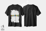 تیشرت مشکی طرح دار – تیشرت گرافیکی ,نمای عمودی خط افق نیس، فرانسه اثر مایکل تامپست فروشگاه ایماژ