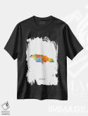 تیشرت مشکی طرح دار – تیشرت طبیعت ,نقشه جامائیکا اثر مایکل تامپست فروشگاه ایماژ