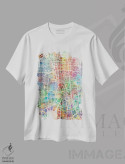 تیشرت سفید طرح دار – تیشرت شهری ,نقشه ناگویا ژاپن اثر مایکل تامپست فروشگاه ایماژ