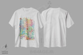 تیشرت سفید طرح دار – تیشرت شهری ,نقشه ناگویا ژاپن اثر مایکل تامپست فروشگاه ایماژ