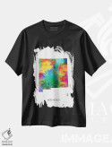 تیشرت مشکی طرح دار – تیشرت هنری ,نقشهٔ نیومکزیکو اثر مایکل تامپست immage.ir
