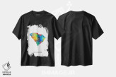 تیشرت مشکی طرح دار – تیشرت نقشه ,نقشهٔ کارولینای جنوبی اثر مایکل تامپست فروشگاه ایماژ