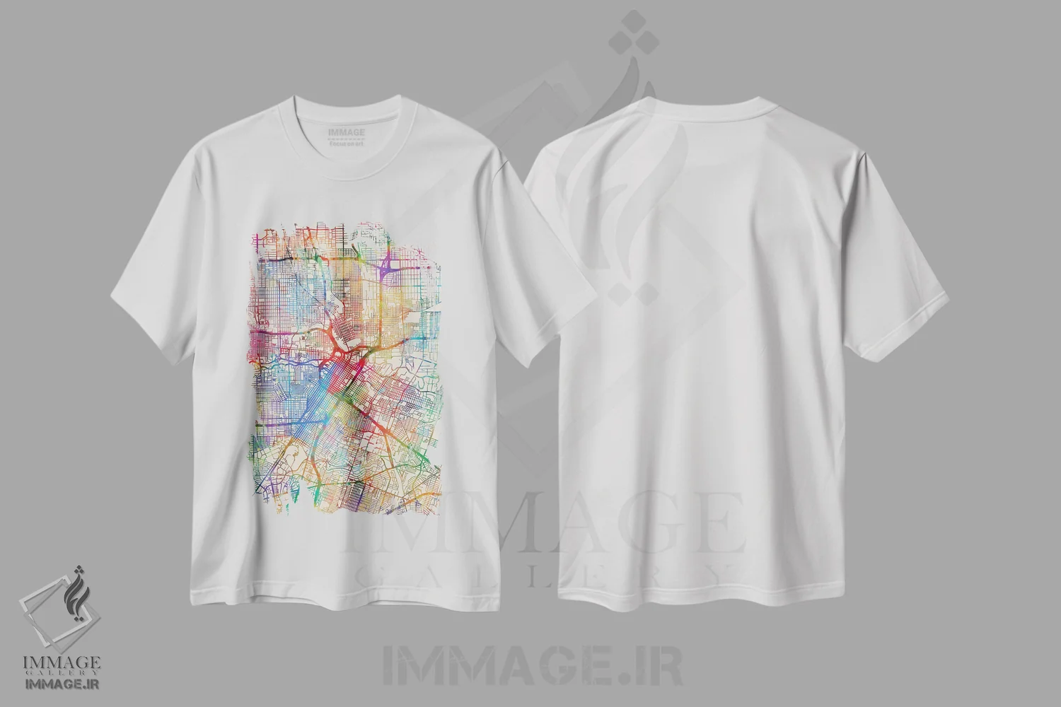 تیشرت سفید طرح دار – تیشرت هنری ,Texas, USA,هیوستون، تگزاس، آمریکا اثر مایکل تامپست immage.ir