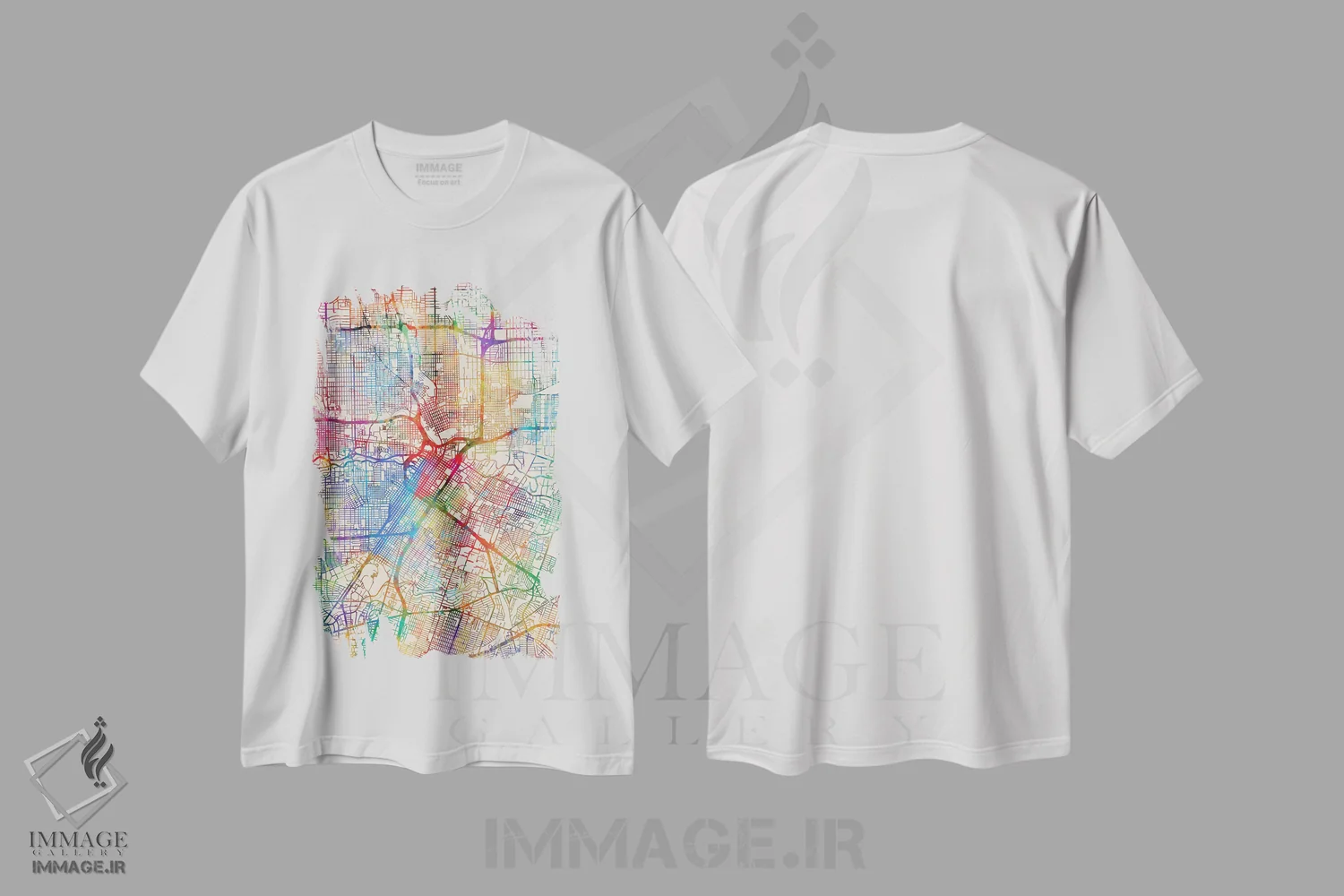 تیشرت سفید طرح دار – تیشرت هنری ,Texas, USA,هیوستون، تگزاس، آمریکا اثر مایکل تامپست immage.ir