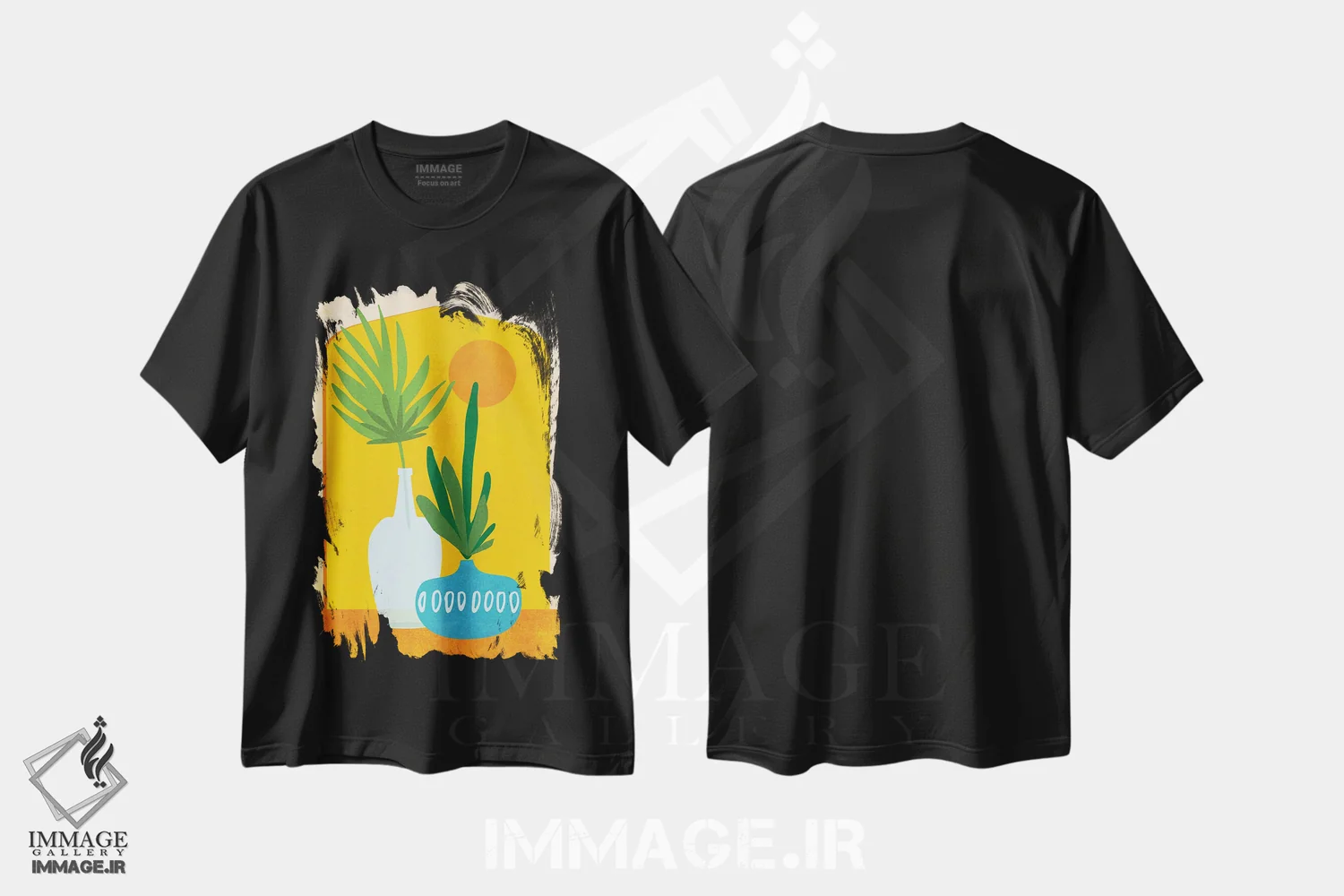 تیشرت مشکی طرح دار – تیشرت مدرن ,خانه تلفیقی اثر مدرن تروپیکال immage.ir