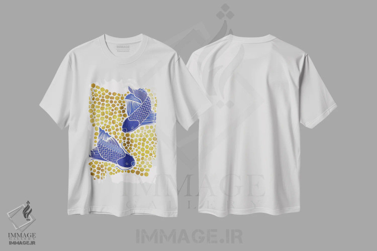تیشرت سفید طرح دار – تیشرت حیوانات ,فین و فینلی اثر مدرن تروپیکال immage.ir