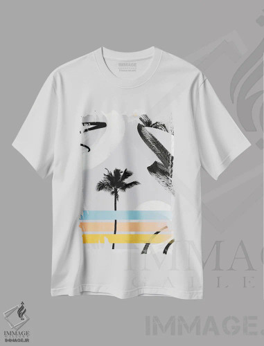 تیشرت سفید طرح دار – تیشرت طبیعت ,کوکو بلو اثر مارتین الزنر فروشگاه ایماژ
