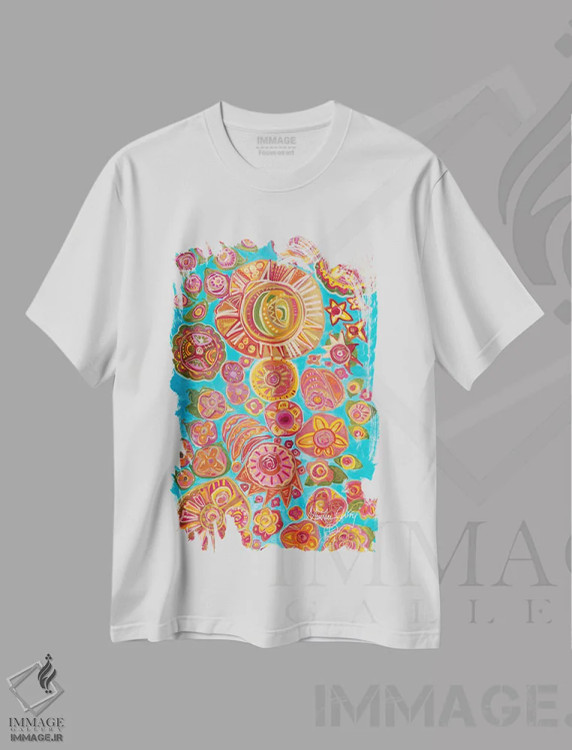 تیشرت سفید طرح دار – تیشرت معنوی ,ایمان اثر مورین کلافی فروشگاه ایماژ