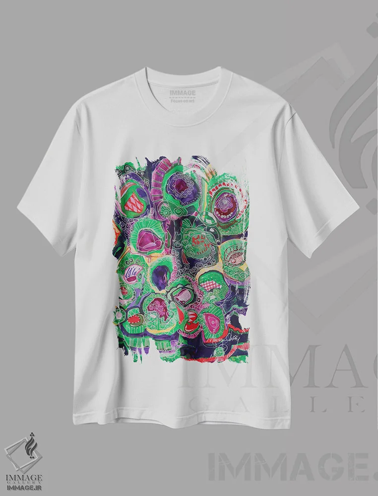 تیشرت سفید طرح دار – تیشرت فانتزی ,رویاها برای نوزادان اثر مورین کلافی immage.ir