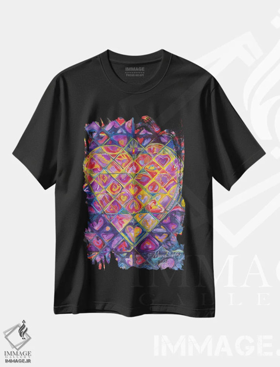 تیشرت مشکی طرح دار – تیشرت فانتزی ,کوئین اثر مورین کلافی فروشگاه ایماژ