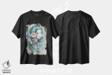 تیشرت مشکی طرح دار – تیشرت گلدار هنری ,ماگنولیاها در غروب اثر مارین لوپ فروشگاه ایماژ