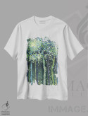 تیشرت سفید طرح دار – تیشرت طبیعت ,اعتدال بهاری اثر مگی واندواله immage.ir