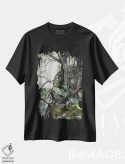 تیشرت مشکی طرح دار – تیشرت طبیعت ,شکاف ها اثر مگی واندواله immage.ir