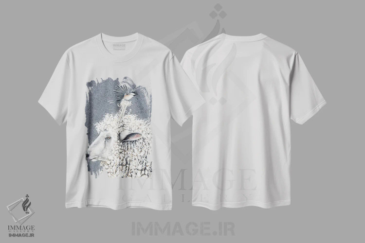 تیشرت سفید طرح دار – تیشرت حیوانات مزرعه ,سرقت بزرگ اثر مگی واندواله immage.ir