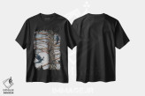 تیشرت مشکی طرح دار – تیشرت هنری ,کلاغ و سدر اثر مگی واندواله فروشگاه ایماژ