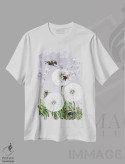 تیشرت سفید طرح دار – تیشرت گل دار ,زنبورهای شیک پوش اثر مگی واندواله فروشگاه ایماژ
