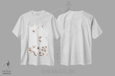 تیشرت سفید طرح دار – تیشرت هنری ,زودگذر اثر مگی واندواله immage.ir