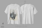 تیشرت سفید طرح دار – تیشرت فانتزی ,World Traveler,اتل، جهانگرد اثر مگی واندواله فروشگاه ایماژ