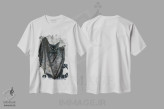 تیشرت سفید طرح دار – تیشرت سیاه سفید ,جمع شدن اثر مگی واندواله immage.ir