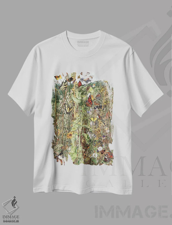 تیشرت سفید طرح دار – تیشرت طبیعت ,اواخر تابستان اثر مگی واندواله immage.ir