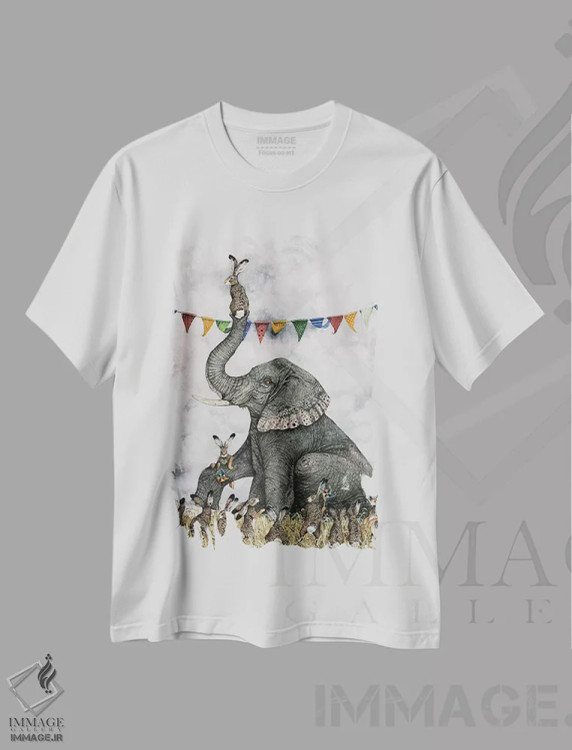 تیشرت سفید طرح دار – تیشرت فانتزی ,کار جانبی روری اثر مگی واندواله immage.ir
