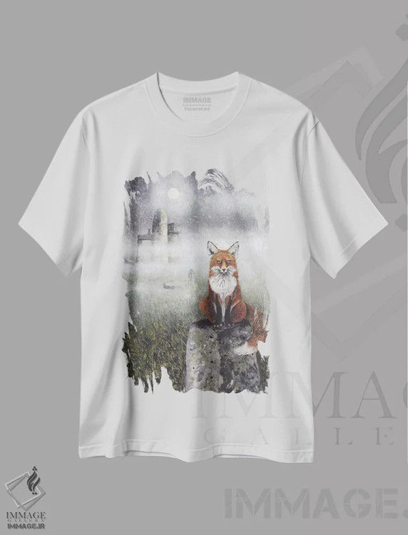 تیشرت سفید طرح دار – تیشرت هنری ,امیدوار اثر مگی واندواله فروشگاه ایماژ