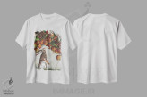 تیشرت سفید طرح دار – تیشرت حیوانات ,فصل های مه آلود و میوه های رسیده اثر مگی واندواله فروشگاه ایماژ