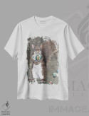 تیشرت سفید طرح دار – تیشرت فانتزی ,کاملاً دیوانه اثر مگی واندواله فروشگاه ایماژ