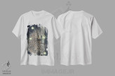 تیشرت سفید طرح دار – تیشرت هنری ,چوب های شب تاب اثر مگی واندواله immage.ir