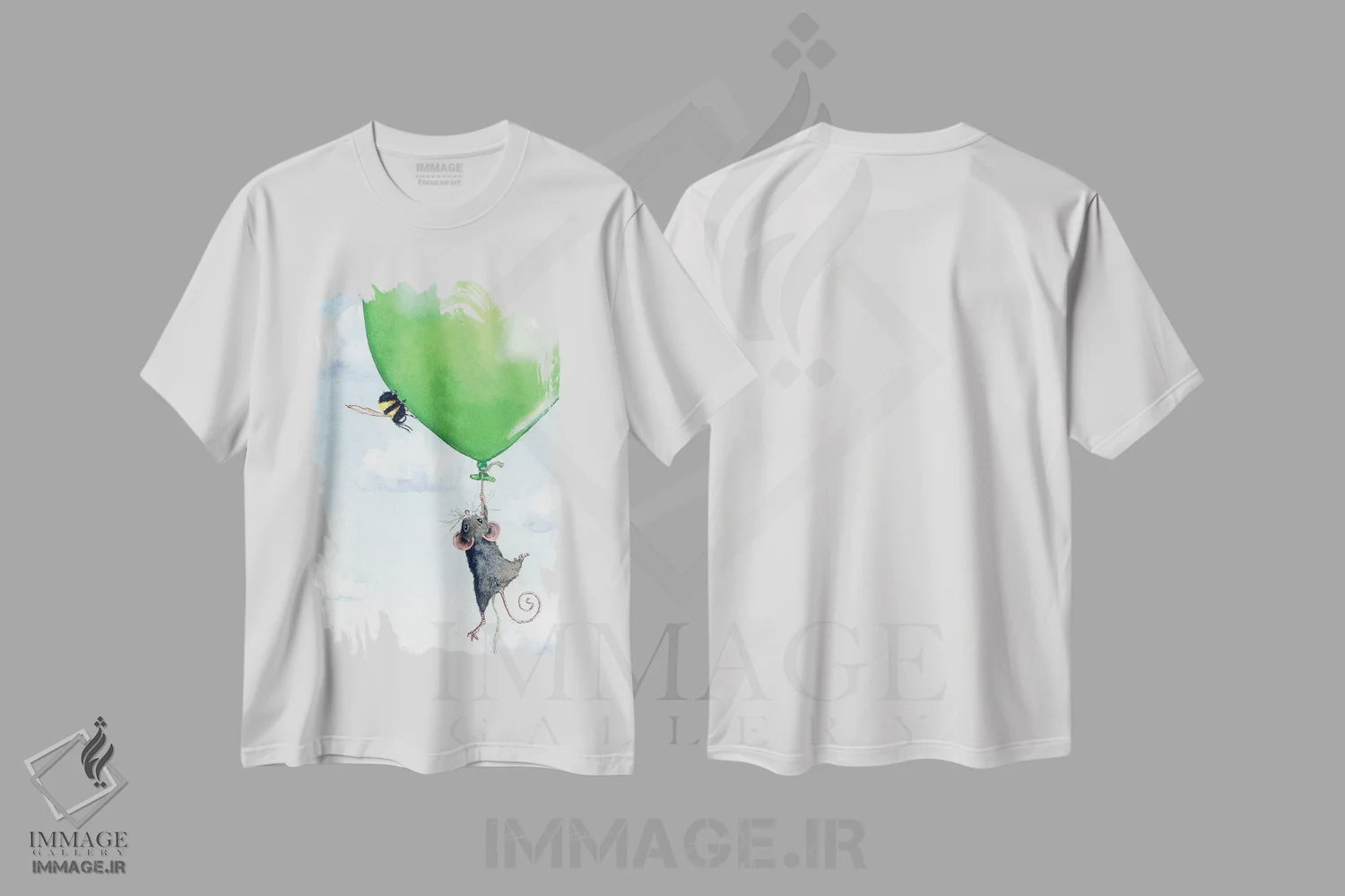 تیشرت سفید طرح دار – تیشرت کودکانه ,سلام اثر مگی واندواله immage.ir