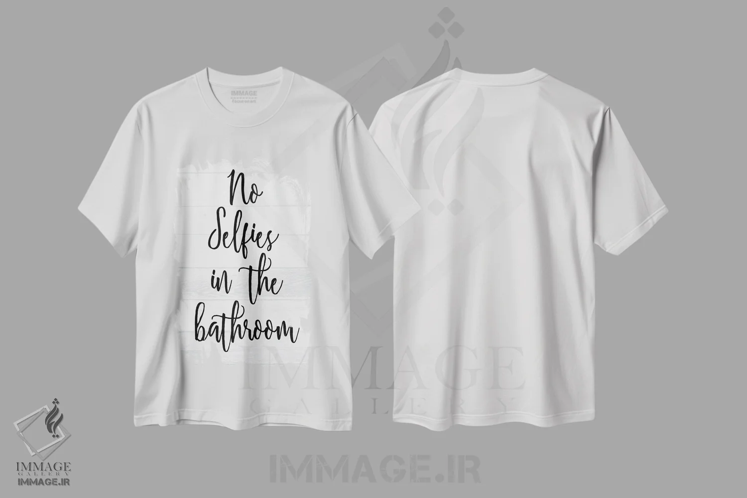 تیشرت سفید طرح دار – تیشرت تایپوگرافی ,بدون سلفی، شست وشوی سفید اثر میلی ویلا immage.ir