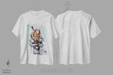 تیشرت سفید طرح دار – تیشرت انیمه ,استاد گوکو اثر مارسلو ونتورا فروشگاه ایماژ