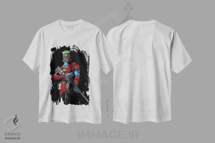 تیشرت سفید طرح دار – تیشرت فرهنگی ,کاپیتان پلنت اکوترویست اثر مارسلو ونتورا immage.ir