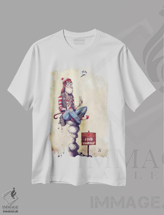 تیشرت سفید طرح دار – تیشرت طنز ,والی کجاست؟ اثر مارسلو ونتورا immage.ir